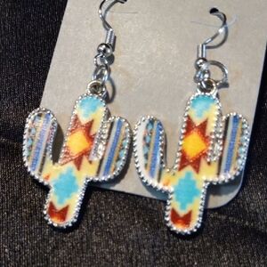 Colorful Cactus Earrings